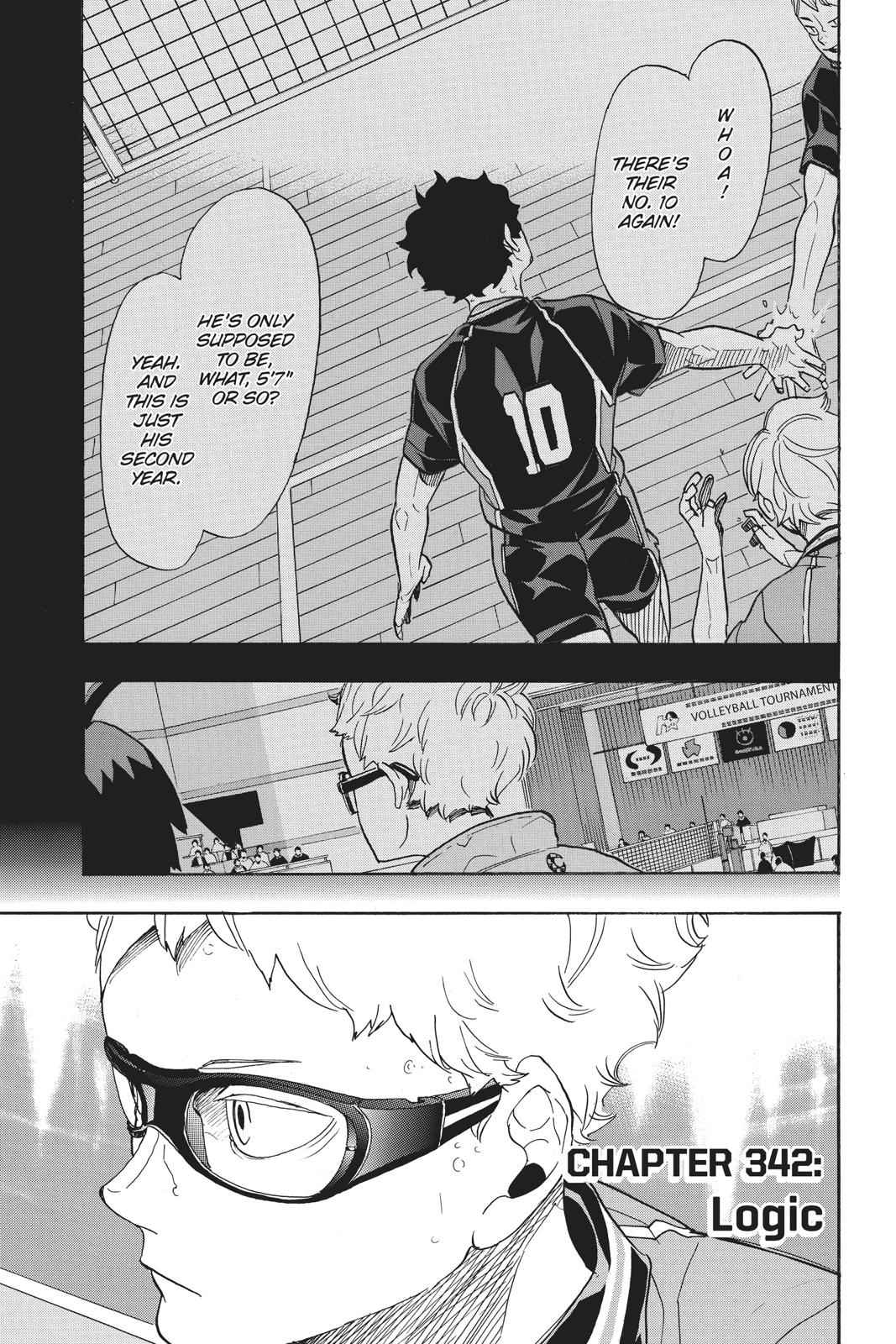 Haikyuu!!, Chapter 342 - Reasoning - Haikyuu!! Manga Online