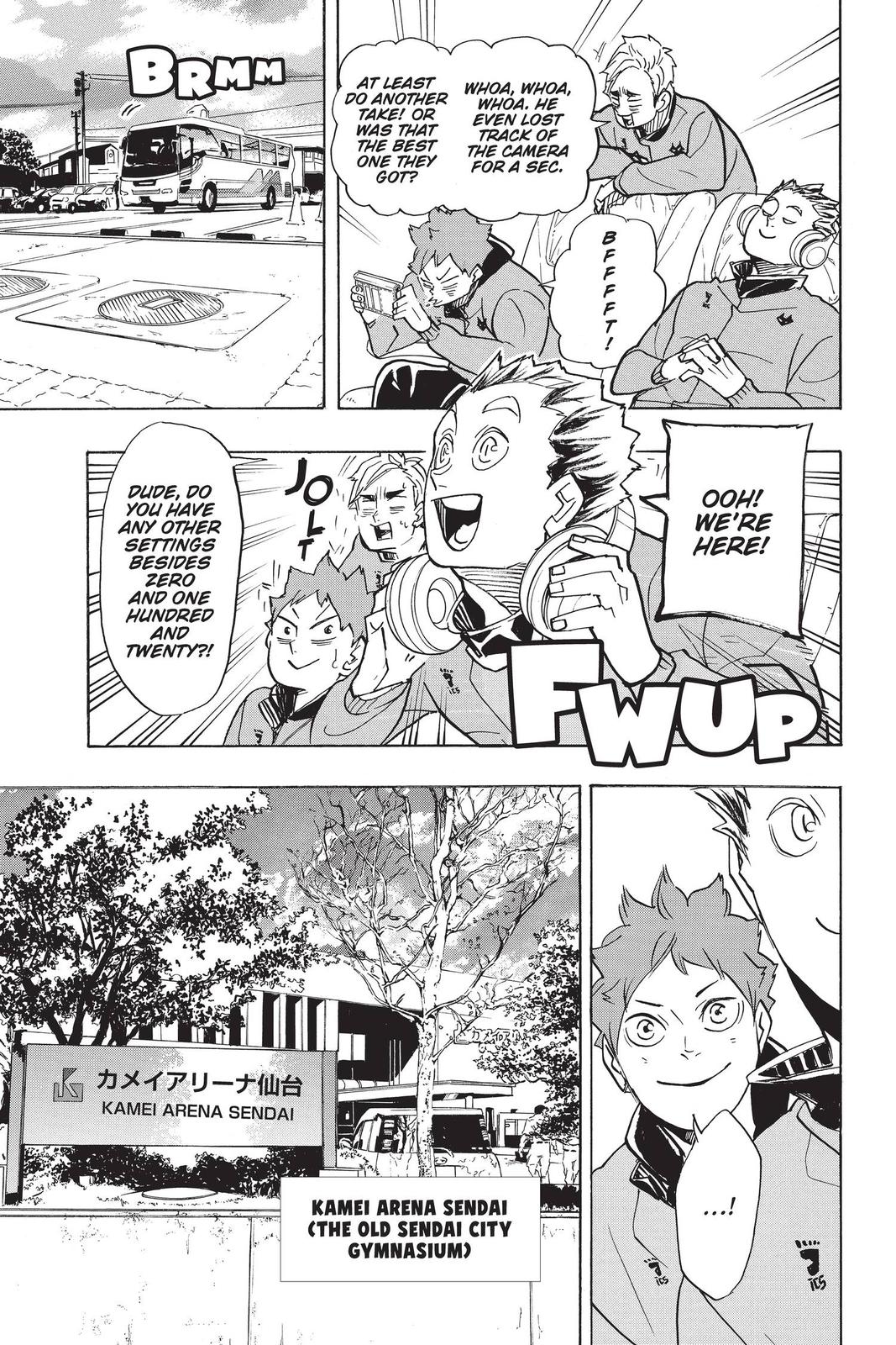 Haikyuu!!, Chapter 313 - To never give up is easier said than done - Haikyuu!!  Manga Online